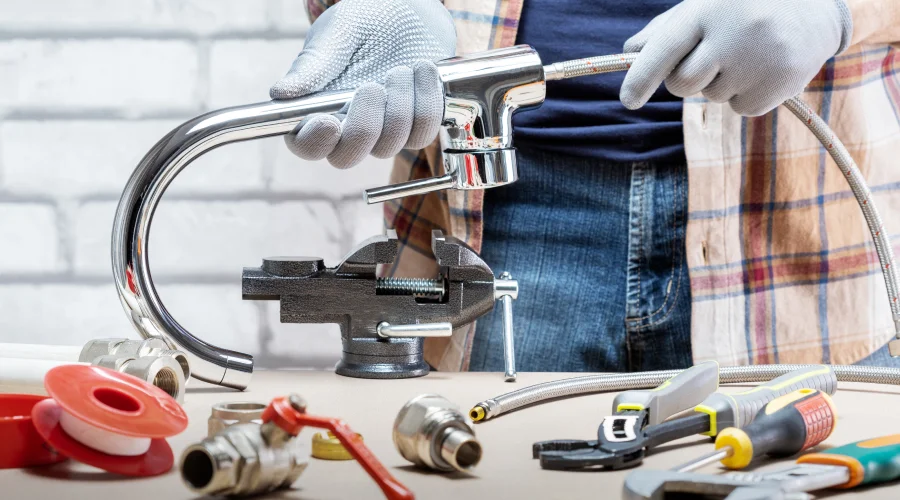 Handyman working on a repair